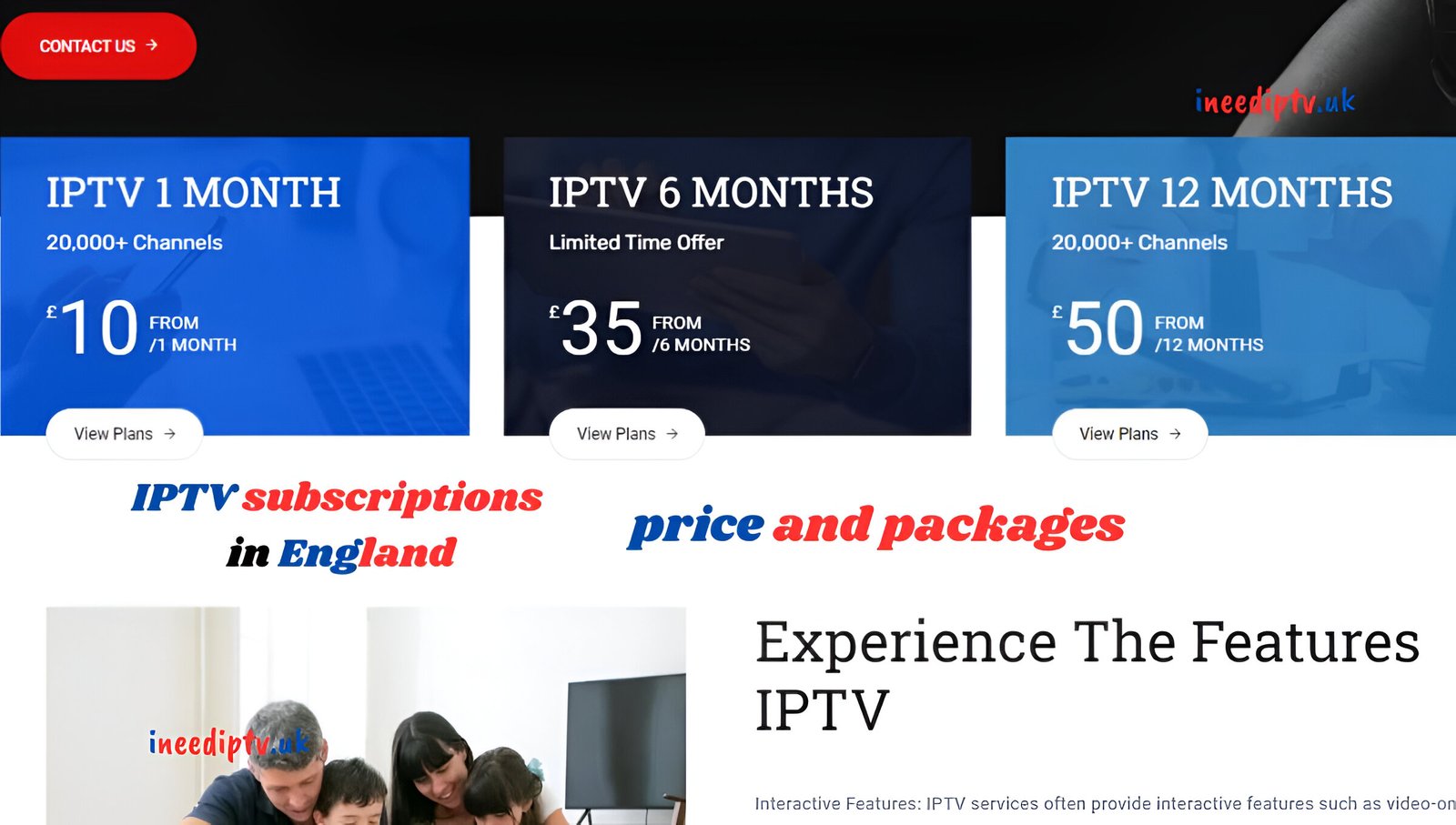 IPTV subscriptions in England