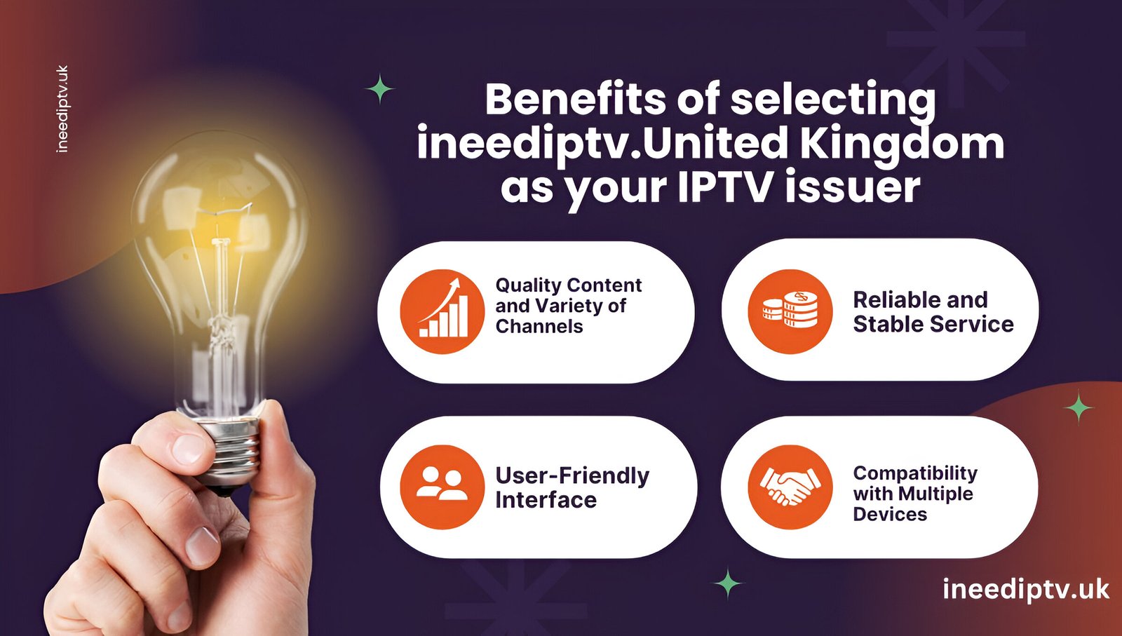 Benefits of selecting ineediptv